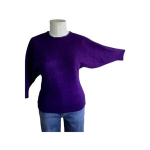 80s purple Angora sweater medium